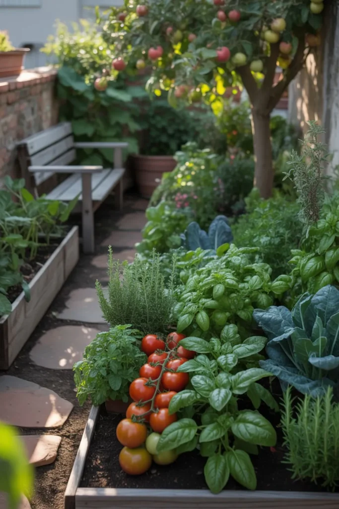 seasonal planning and crop rotation in terrace garden ideas with vegetables and herbs