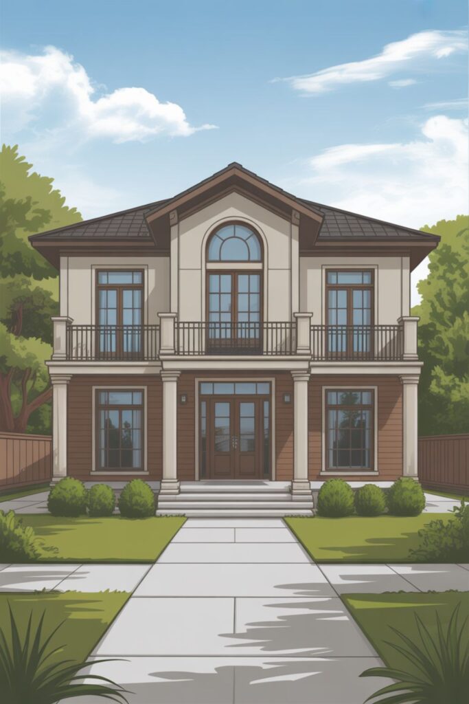 What is a Two Floor House Elevation?