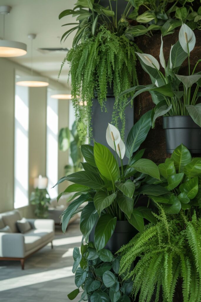 Modern Indoor Vine Wall Ideas for Stylish Green Spaces 4 Air Purification Benefits of Living Walls