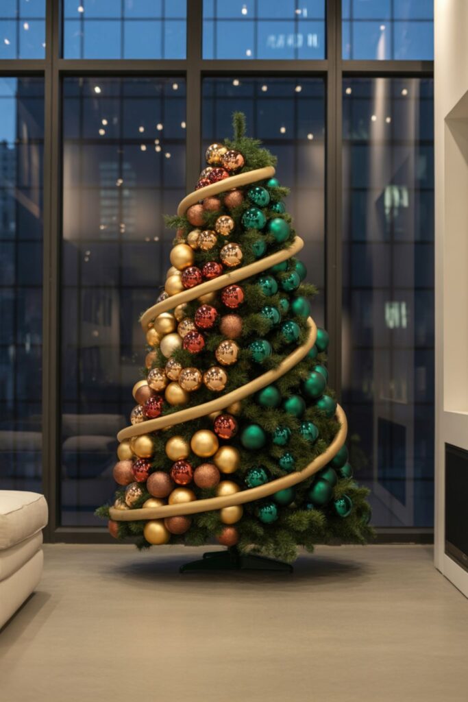 Blue And Silver Christmas Tree Make Elegant Holiday 5 Asymmetrical and Unconventional Arrangements