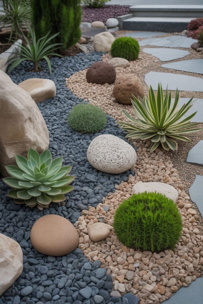 Front Yard Landscaping Ideas with Rocks Transform Your Curb Appeal 2 What Types of Rocks Work Best for Front Yard Landscaping?