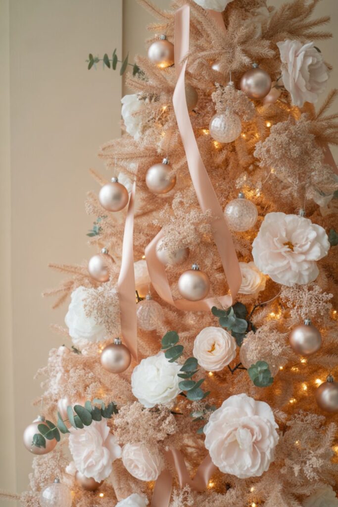 Complementary Colors for Champagne Christmas Trees