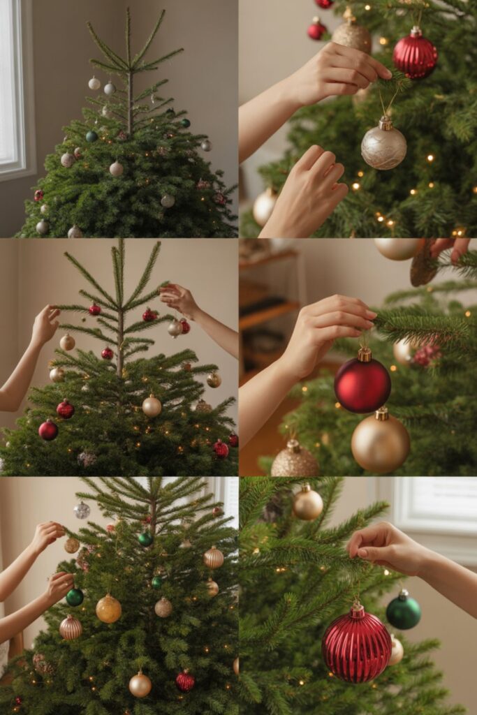 Blue And Silver Christmas Tree Make Elegant Holiday 3 Ornament Placement Techniques