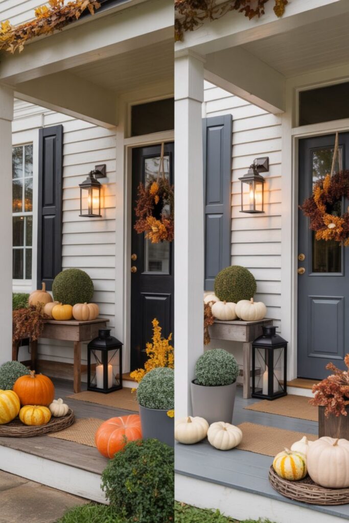 Color Palettes for Fall Front Porch Ideas