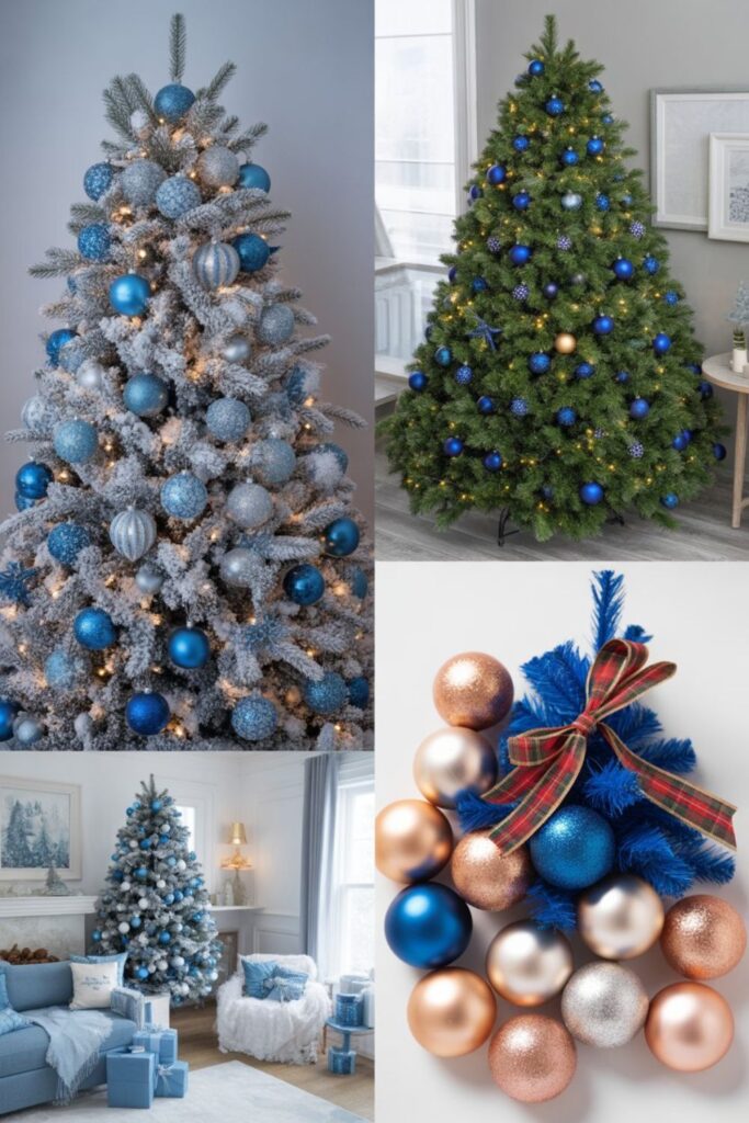 What Colors Complement Blue on Christmas Trees?