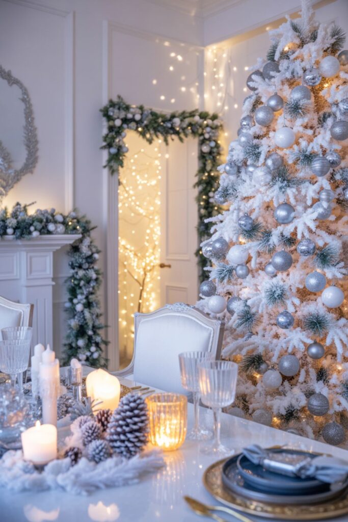 Blue And Silver Christmas Tree Make Elegant Holiday 4 Creating a Winter Wonderland Theme