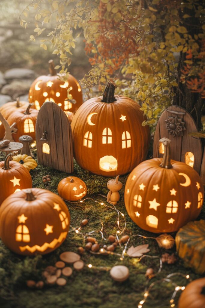 Creative Pumpkin Carving Ideas for Stunning Jack-O’-Lanterns 4 Creating Themed Pumpkin Displays
