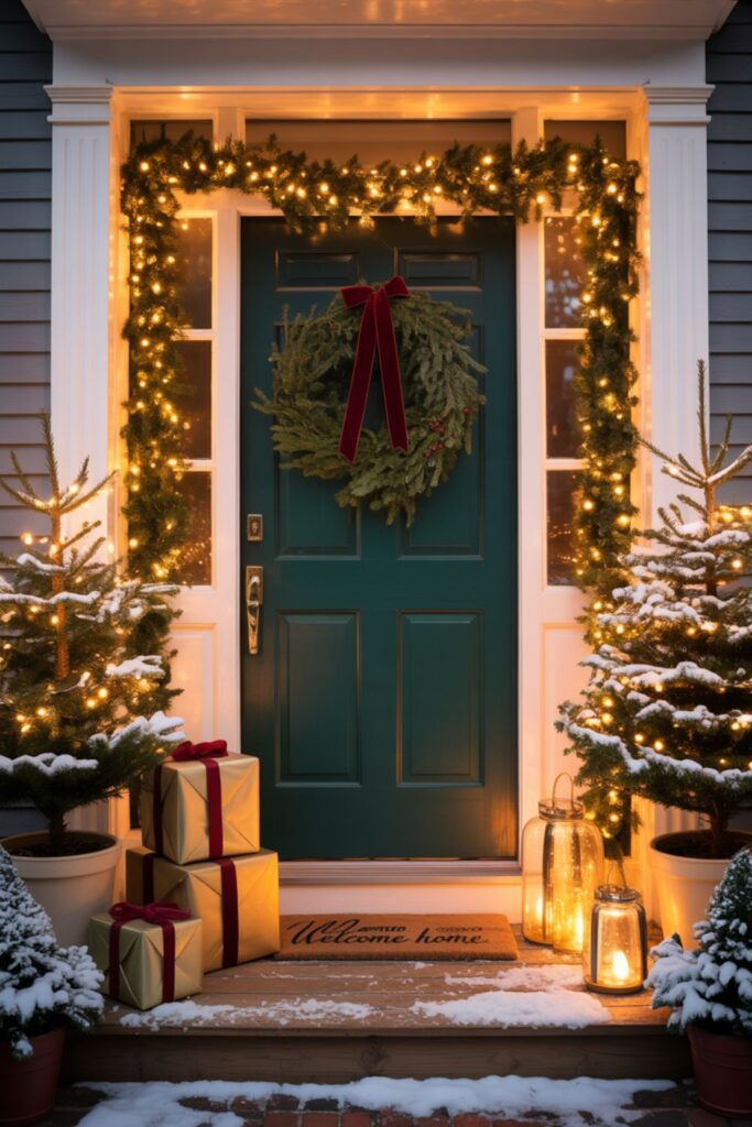 27+ Christmas Wreath Ideas for Front Doors Change your life 4 Decorating Around Your Wreath