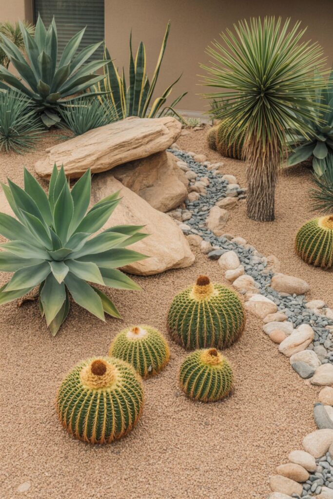 20+ No Grass Front Yard Ideas for a Stylish Look 2 Desert and Xeriscaping Design Principles