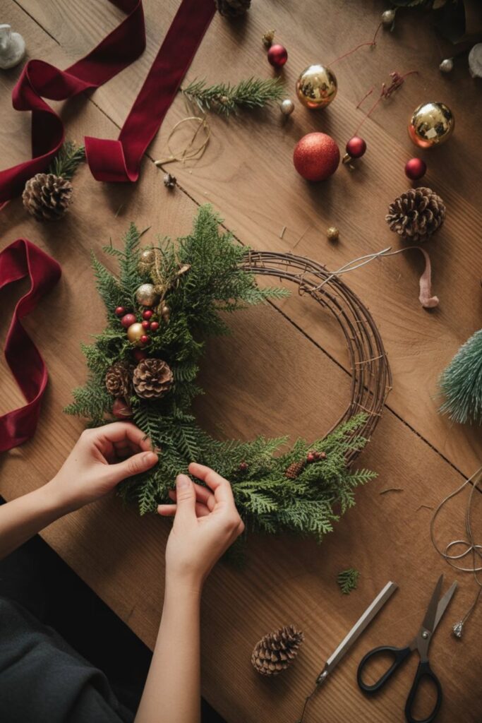 Christmas Wreath Ideas 2025 | Latest Trends & DIY Holiday Inspiration 3 How to Make a DIY Christmas Wreath (Step-by-Step)