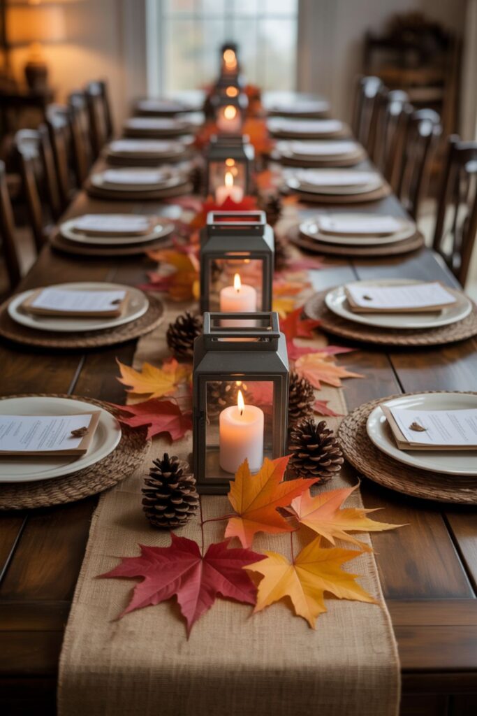 29+Fall Centerpiece Ideas with Leaves 3 20 Stunning Fall Centerpiece Ideas with Leaves