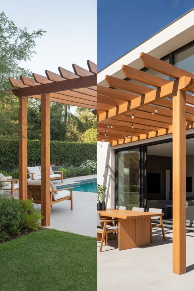 35+ Outdoor Pergola Ideas to Transform Your Backyard Into a Paradise 2 Should You Choose Freestanding or Attached Pergola Configurations?
