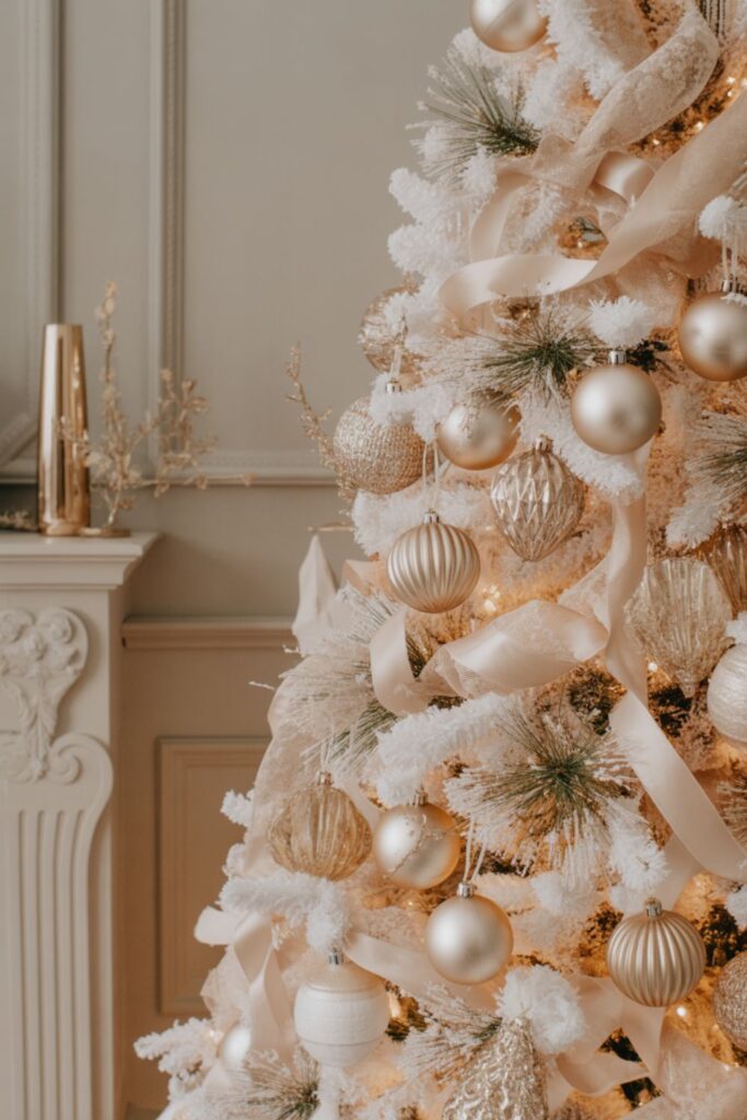 French-Inspired Neutral Christmas Tree Ideas