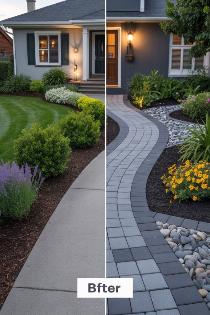 20+ No Grass Front Yard Ideas for a Stylish Look 5 Converting Front Yards for Maximum Curb Appeal