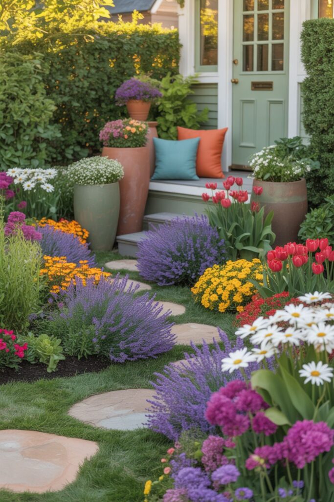 20+ Front Yard Landscaping Ideas Curb Appeal 2 How Color Transforms Front Yard Appeal
