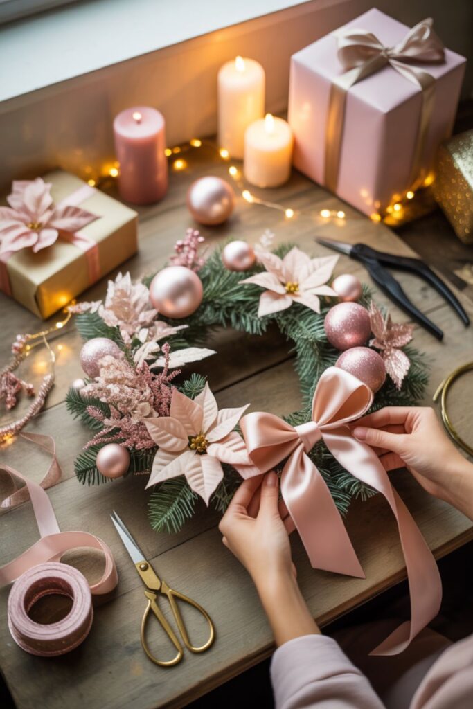 Christmas Wreath Ideas Pink: Transform Your Holiday Style with Blush Elegance 3 How Do You Create DIY Pink Christmas Wreaths?