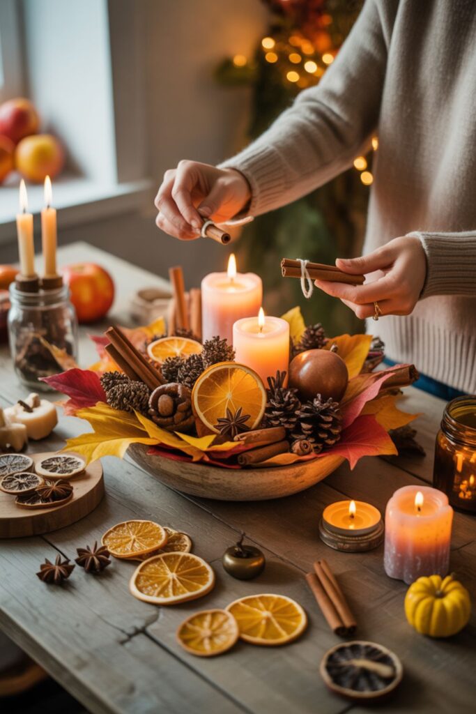 25+ Fall Centerpiece Ideas for Dining Tables 5 How Can You Create Scented Fall Centerpieces?