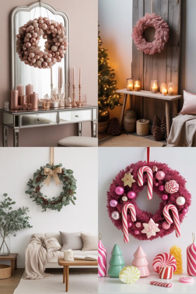 Christmas Wreath Ideas Pink: Transform Your Holiday Style with Blush Elegance 5 How Do You Style Pink Wreaths with Different Décor Themes?