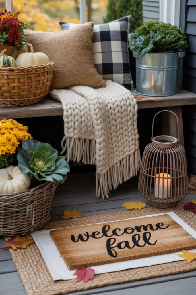 What Layered Textures Create the Most Inviting Fall Porches?