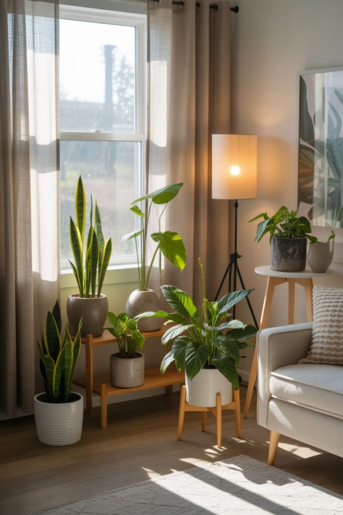 Boho Modern Corner Plant Make Stylish your Space 4 Lighting Considerations for Corner Plants