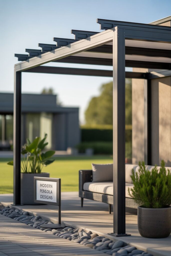 Materials for a Modern Pergola