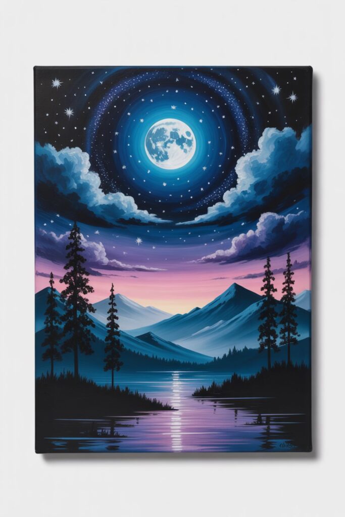 40+ Fall Canvas Painting Ideas Easy DIY Beginner-Friendly 4 How Do Moon and Night Sky Paintings Create Dramatic Effects?