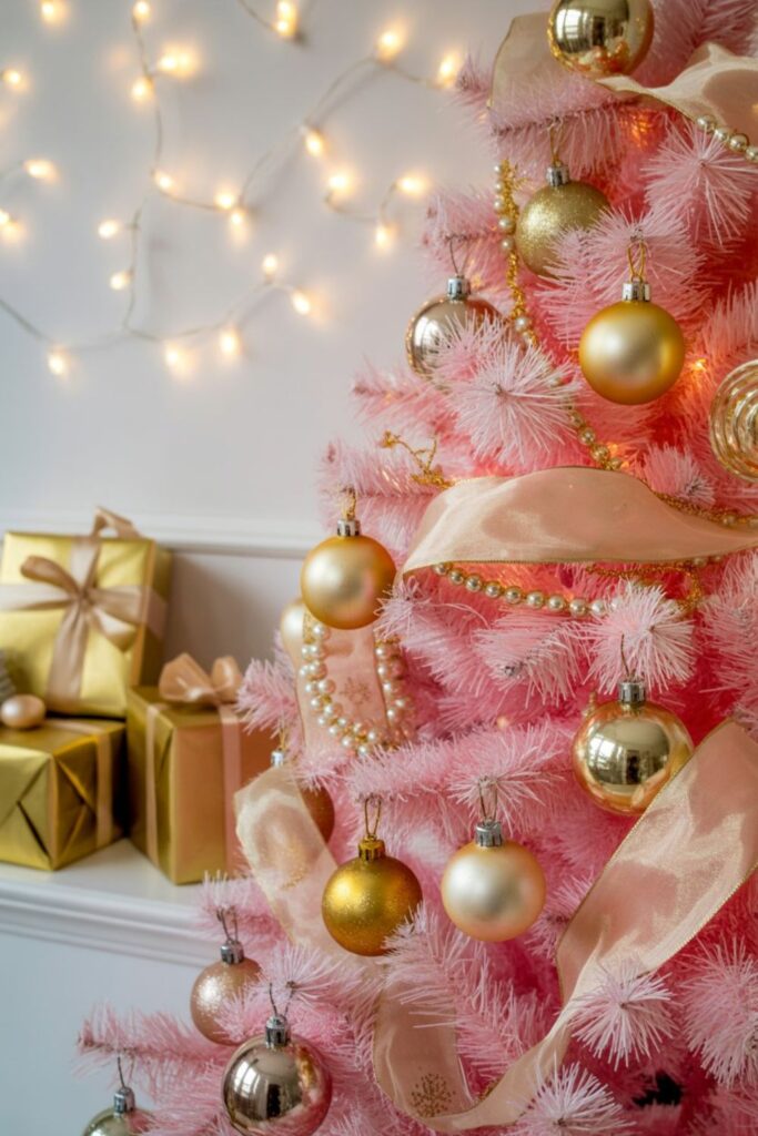 What Colors Complement Pink on a Christmas Tree?