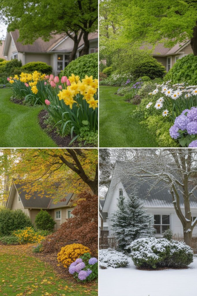 Seasonal Interest in Front Yard Flower Beds