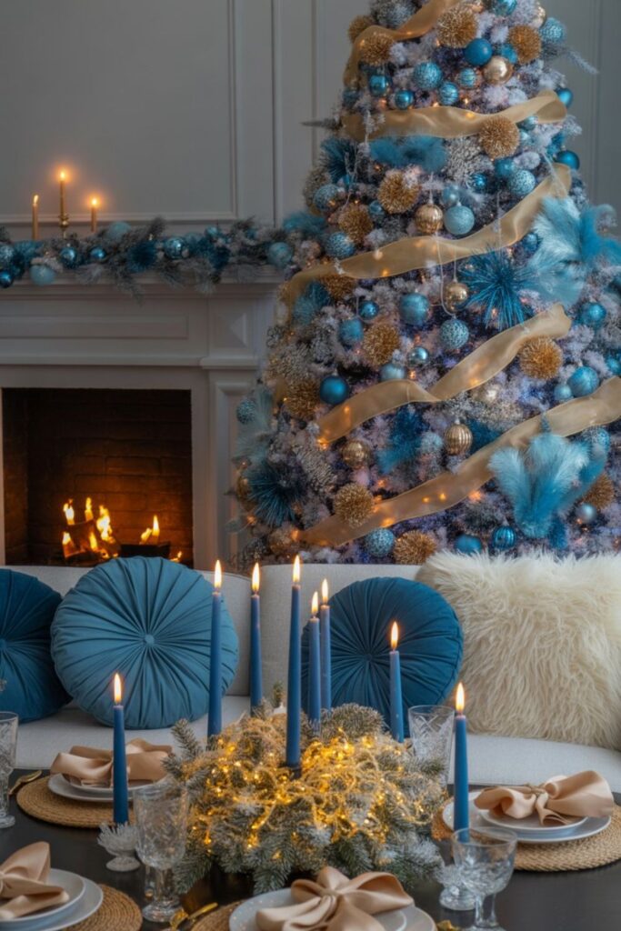 Blue And Silver Christmas Tree Make Elegant Holiday 2 Warmer Blue and Silver Combinations