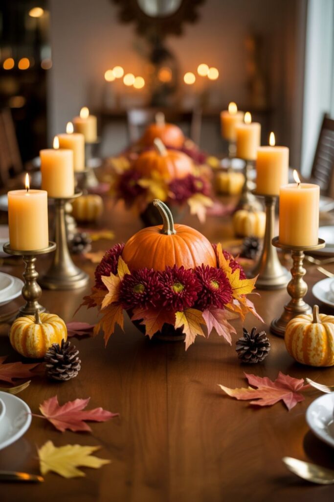 27+Fall Centerpiece Ideas with Candles to Create Warm Autumn 2 What Makes a Fall Centerpiece Visually Balanced?