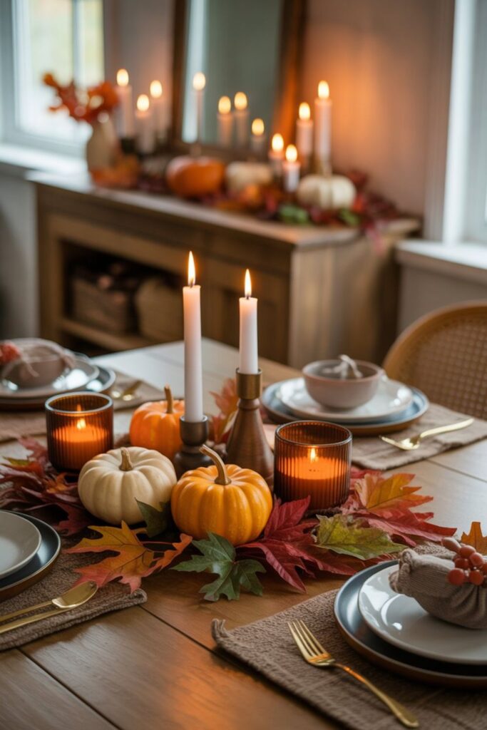 27+Fall Centerpiece Ideas with Candles to Create Warm Autumn 4 When Should You Set Up Fall Candle Centerpieces?