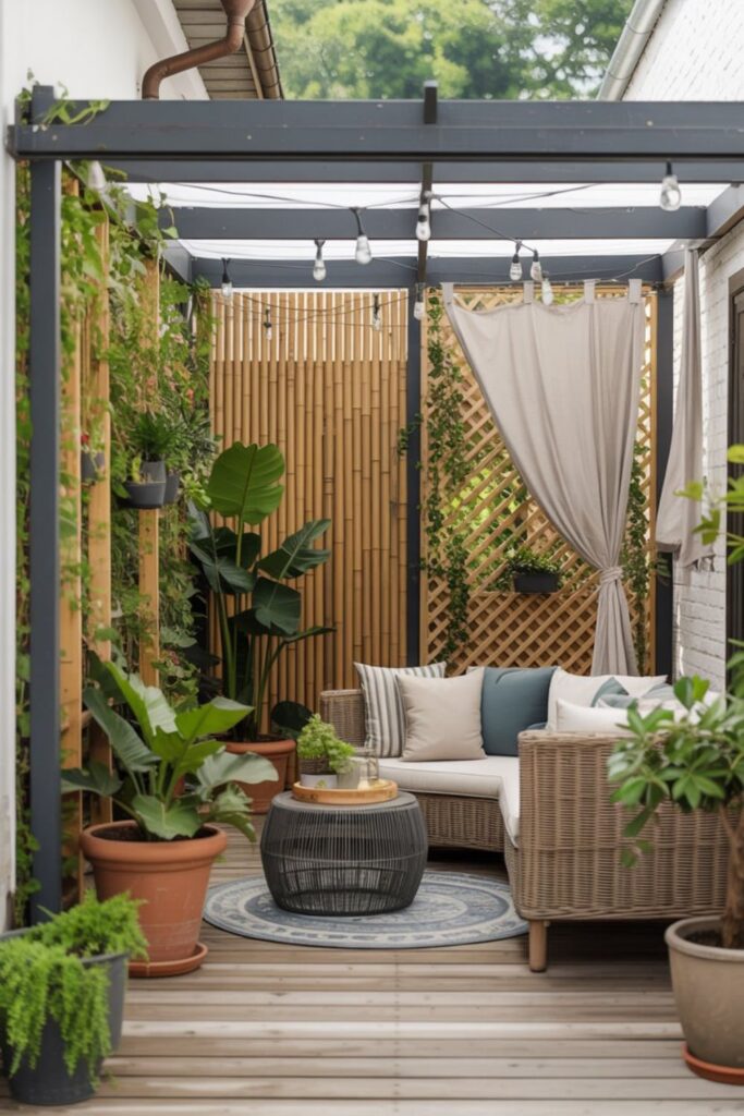 Patio Decorating Ideas for a Cozy, Inviting Outdoor Space 4 How Do You Add Privacy to Open Patios?