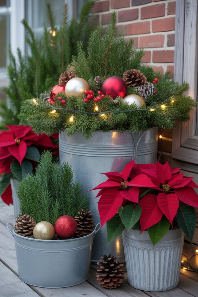 Remarkable Christmas Garden Ideas for Outdoor Decor 2 Christmas Garden Planters: Create Stunning Container Displays