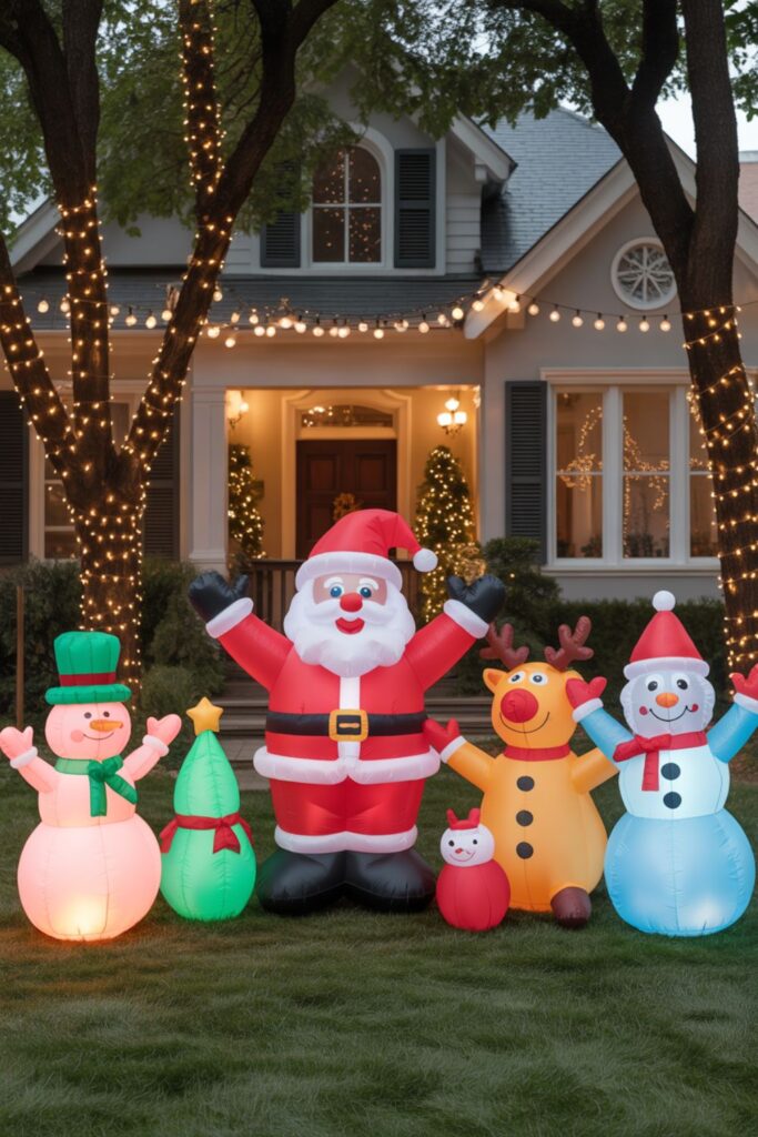 Christmas Inflatables: Add Whimsical Character to Your Lawn