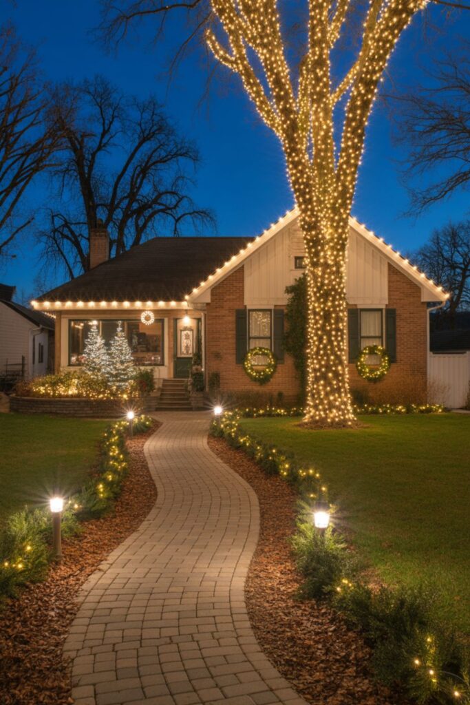 Festive Outdoor Christmas Decorations Ideas for Your Home 5 Lighting Techniques for Maximum Impact
