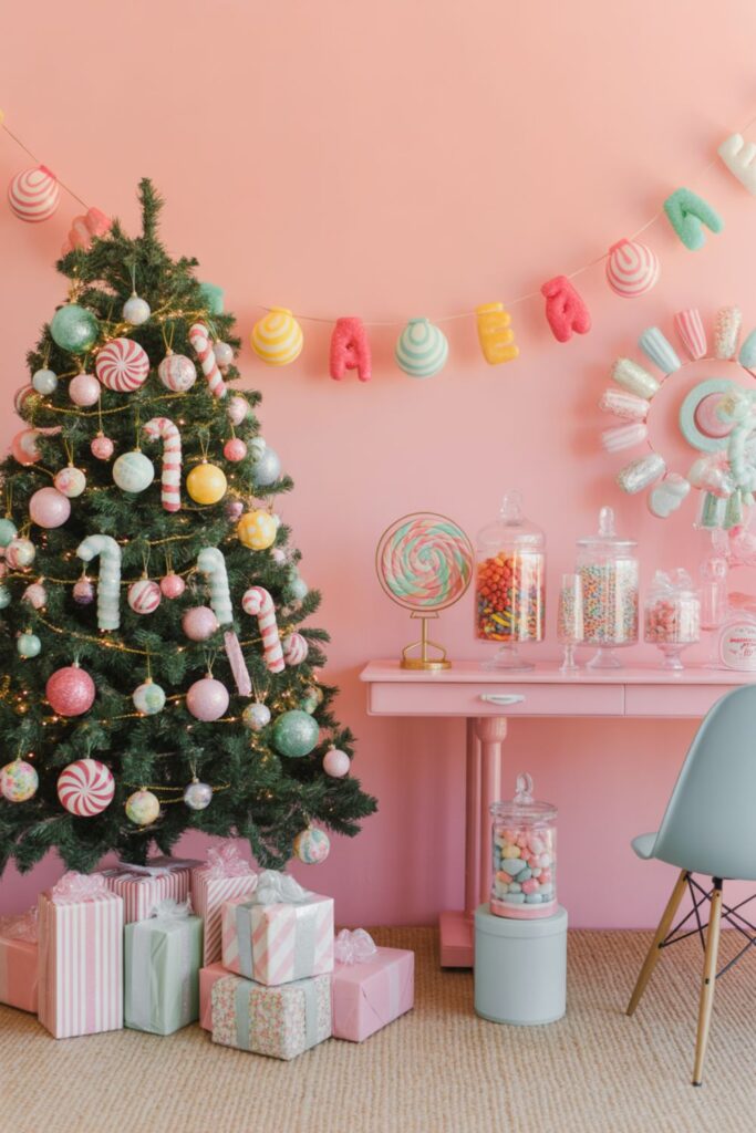 Candy Land Christmas Tree Ideas For Sweet Holiday Decor 5 Completing Your Candy Land Display