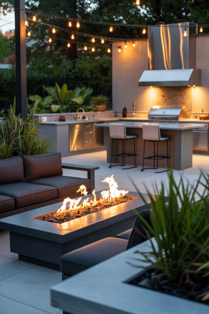 Stunning Backyard Patio designs to Transform Your Space 3 Incorporating Fire Features and Outdoor Kitchens