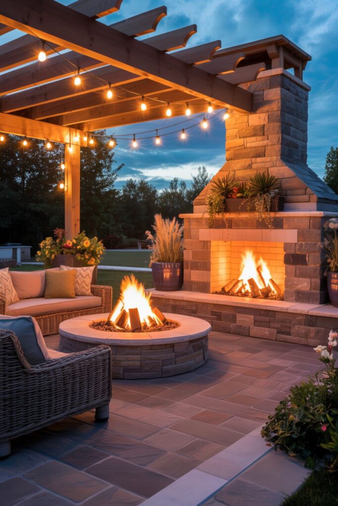Fire Pit and Outdoor Fireplace Integration