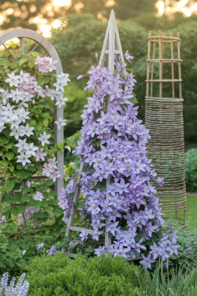 29+ Clematis Trellis Ideas for Beautiful Vertical Gardens 3 What Are the Best Freestanding Clematis Trellis Designs?