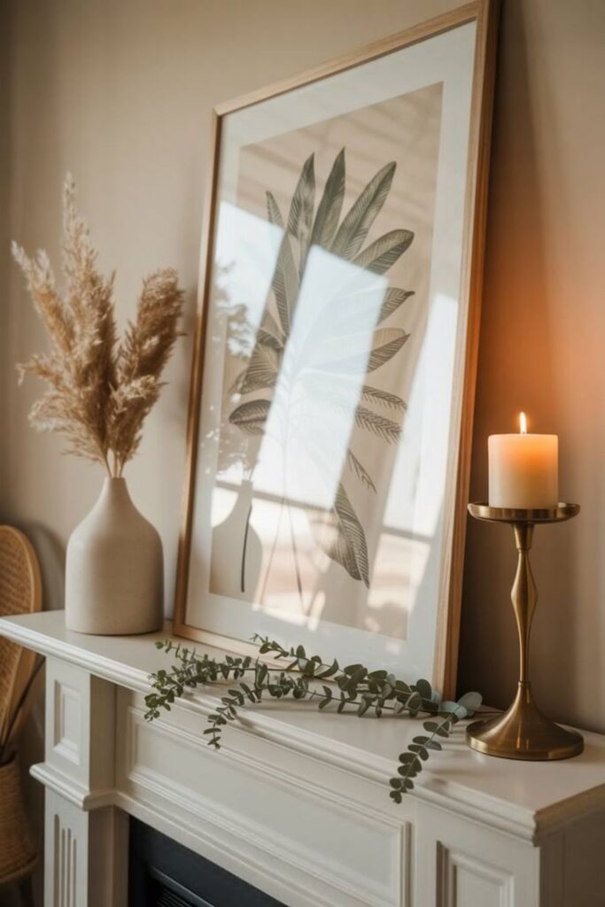 How Can You Add Personality Without Cluttering Your Mantel?