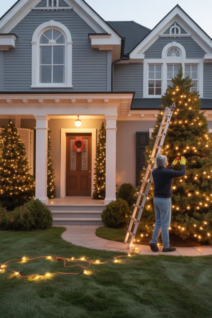 How to Install Front Yard Christmas Decorations Safely