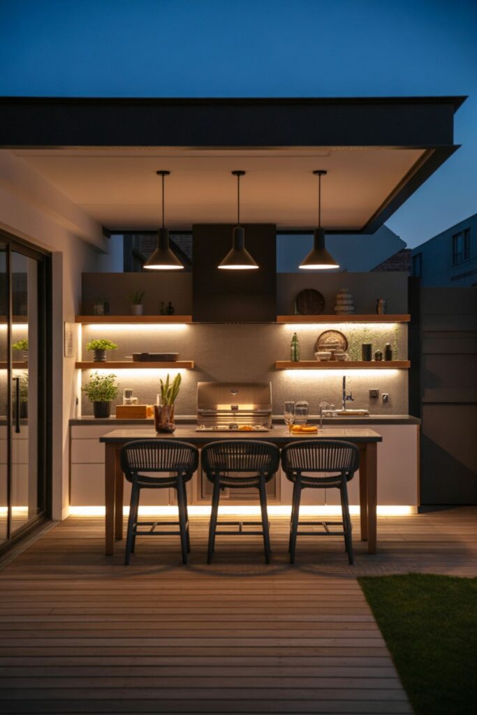 23+ Outdoor Lighting Ideas for Stylish Spaces 3 How Do You Illuminate Outdoor Living Spaces Like Kitchens?