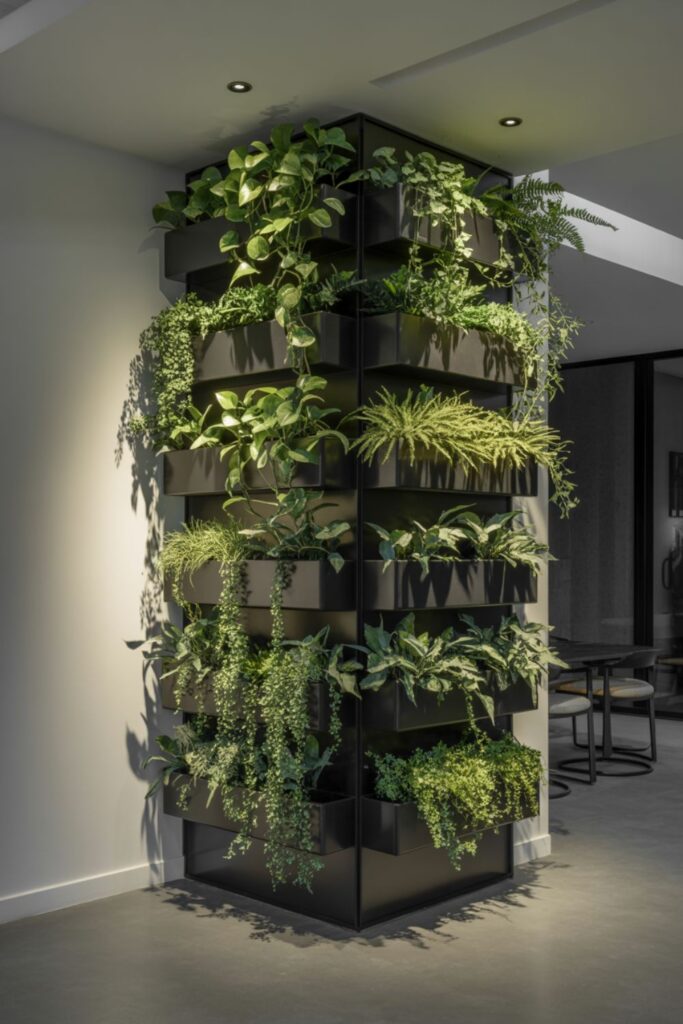 21+ Genius Corner Garden Ideas For Dead Spaces 2 Living Wall Systems for Modern Corners