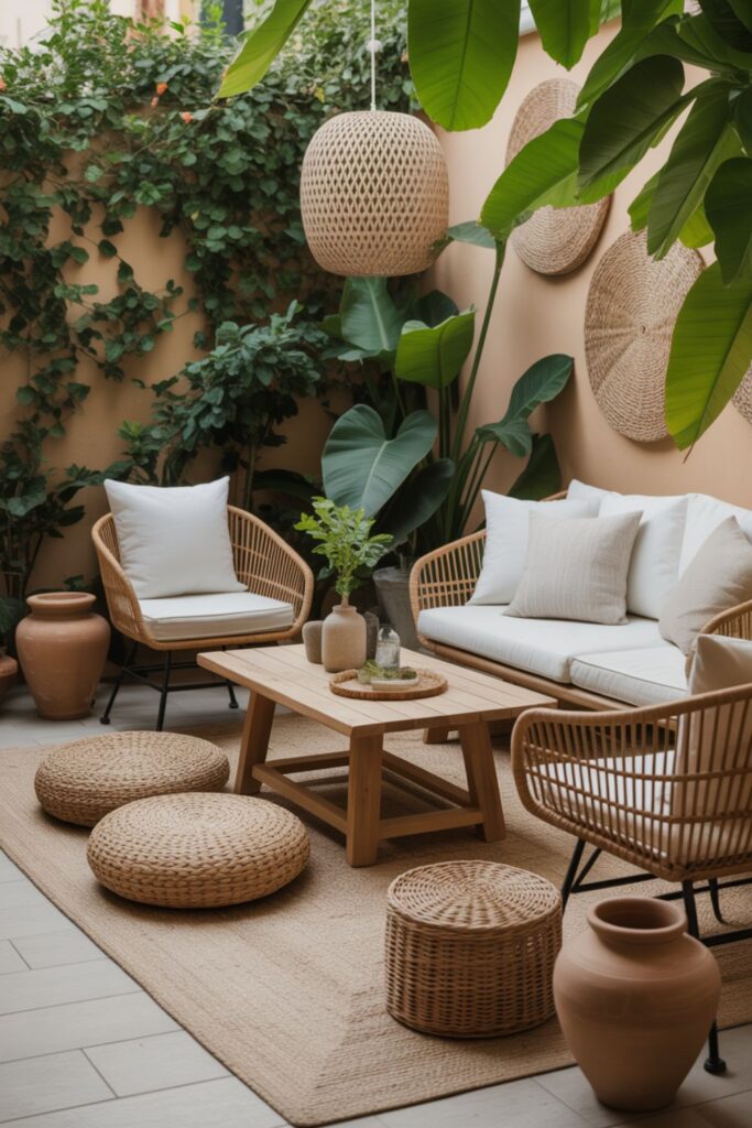 27+ Small Space Cozy Patio Ideas for an Intimate Retreat 3 Natural Materials That Create Organic Warmth