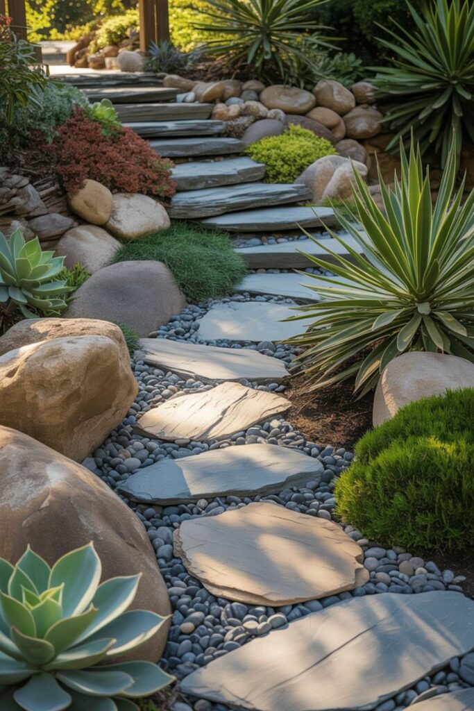 21+ Tranquil Spiritual Garden Ideas for a Sacred Outdoor Sanctuary 5 Incorporating Natural Stone and Rock Elements