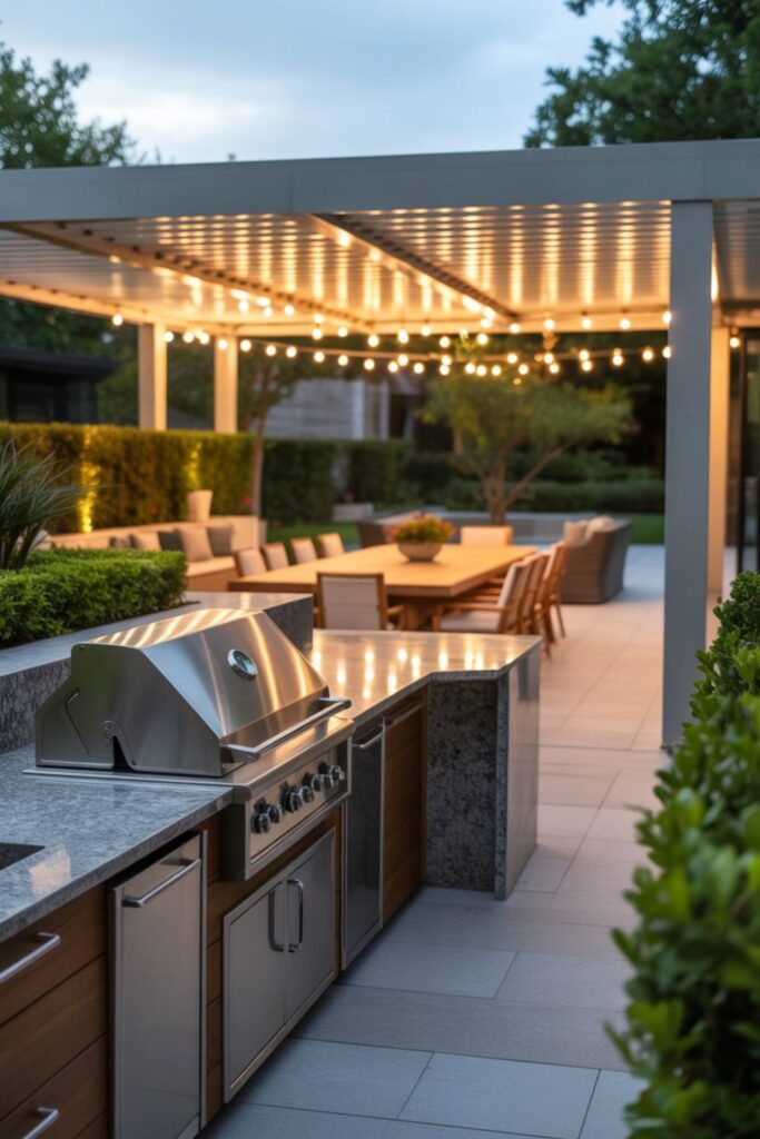 21+ Best Outdoor Patio Ideas for a Stylish Backyard Retreat 5 Outdoor Kitchen and Dining Patio Designs