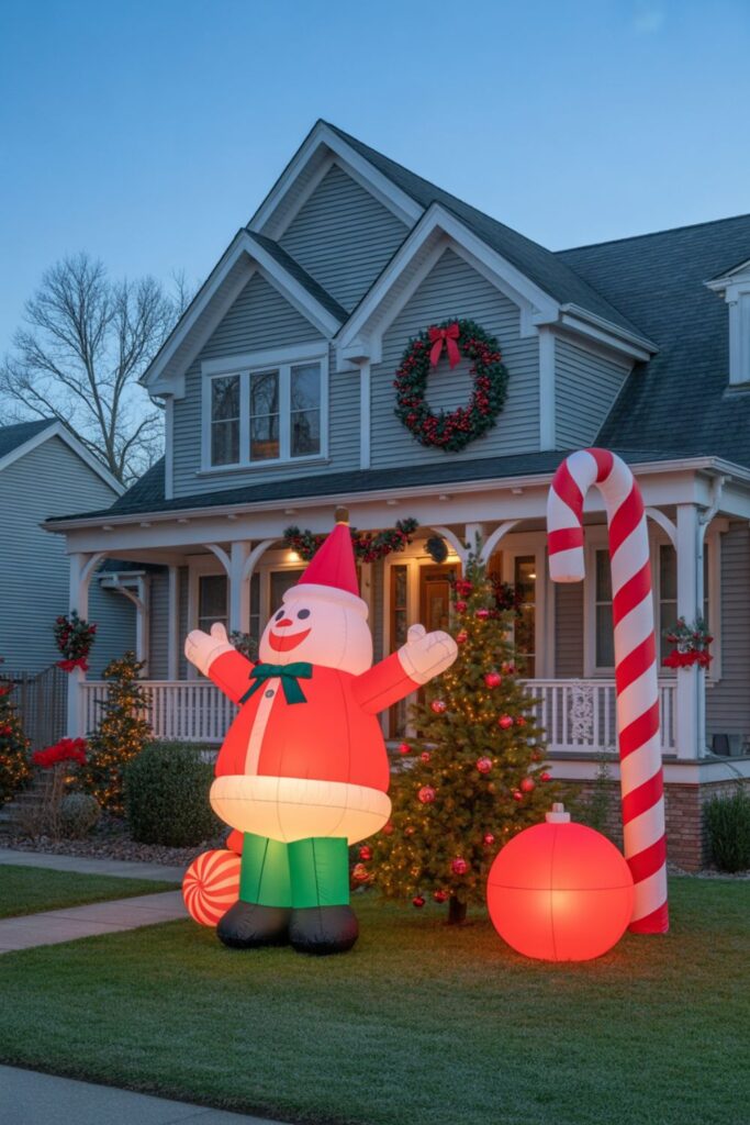Festive Outdoor Christmas Decorations Ideas for Your Home 2 Oversized Statement Decorations That Wow the Neighborhood
