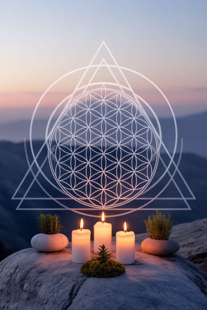 21+ Tranquil Spiritual Garden Ideas for a Sacred Outdoor Sanctuary 3 The Rule of Three and Sacred Geometry