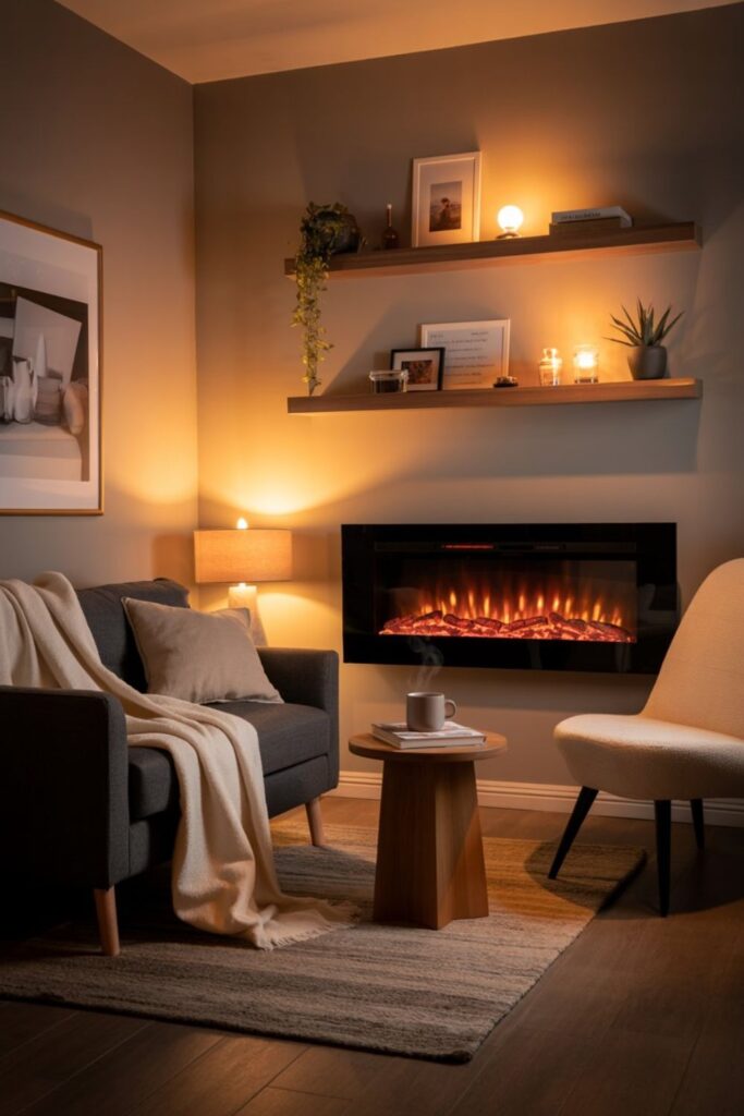 Cozy Fireplace Ideas To Create Your Perfect Warm Sanctuary 4 Small Space Cozy Fireplace Solutions