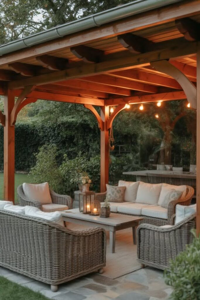 25+ Covered Patio Designs for All-Weather Outdoor Living 2 Solid Roof Extensions for Maximum Protection